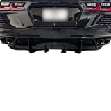 C8コルベットZ51用 リアディフューザーフィングロスブラック L-ONE製