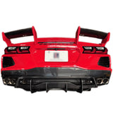 C8コルベット用 カーボンリアディフューザーフィン L-ONE製