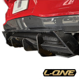 C8コルベット用 カーボンリアディフューザーフィン L-ONE製