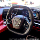 C8コルベット用 本革カーボンステアリング　L-ONE製